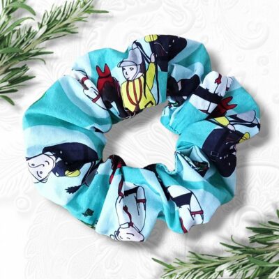 Grand chouchou Scrunchie - FOLKLORES BELGES - LA DUCASSE DE MONS - EL DOUDOU DIT LUMECON