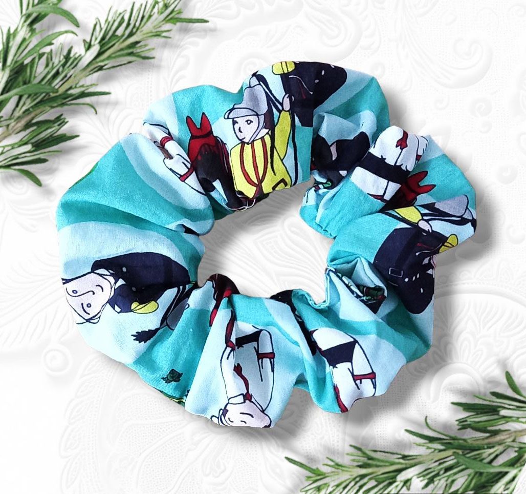 Grand chouchou Scrunchie - FOLKLORES BELGES - LA DUCASSE DE MONS - EL DOUDOU DIT LUMECON