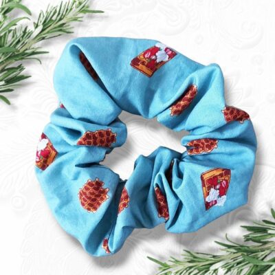 Chouchou Scrunchie - FOLKLORES BELGES - GAUFRES DE LIEGE ET DE BRUXELLES - BELGIQUE