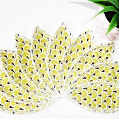 Pad interlabial lavable - EVENTAILS (lot de 10) Taille : L - zéro déchet - pétales interlabiaux lavables - pétales menstruels lavables - Zéro déchet - tampons périodiques