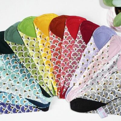 Protège-string lavable EVENTAILS (MINI DISCRET : 16 cm) - Protège-tanga