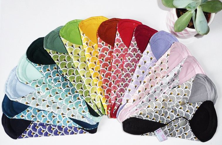 Protège-string lavable EVENTAILS (MINI DISCRET : 16 cm) - Protège-tanga