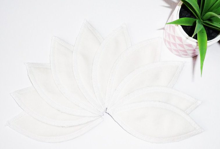 Pad interlabial lavable - EVENTAILS (lot de 10) Taille : L - zéro déchet - pétales interlabiaux lavables - pétales menstruels lavables - Zéro déchet - tampons périodiques