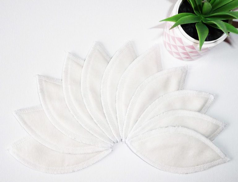 Pad interlabial lavable - EVENTAILS (lot de 11) Taille : L - zéro déchet - pétales interlabiaux lavables - pétales menstruels lavables - Zéro déchet - tampons périodiques