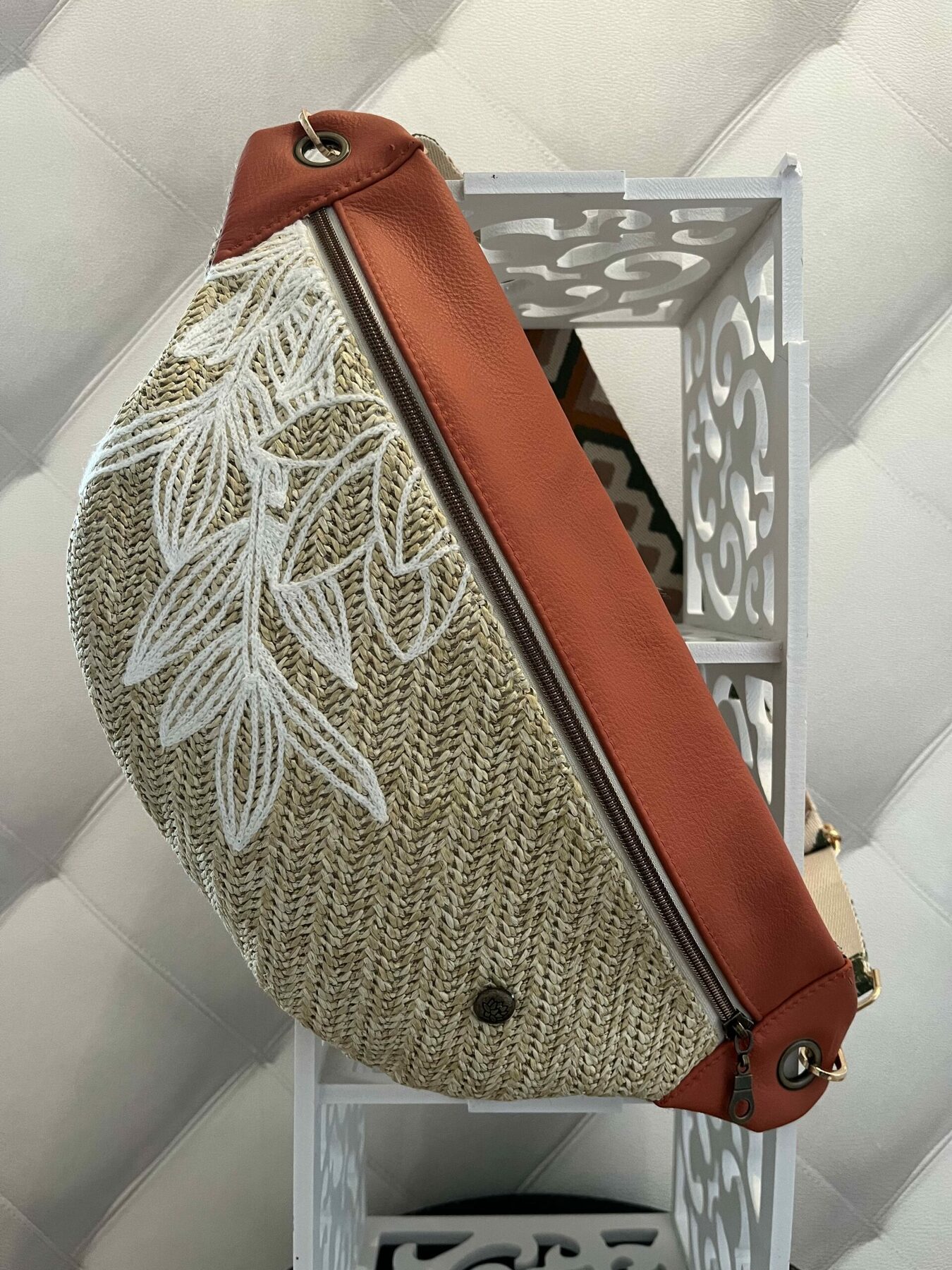 SAC BANANE "TERRACOTTA" - LEELOA - FAIT MAIN