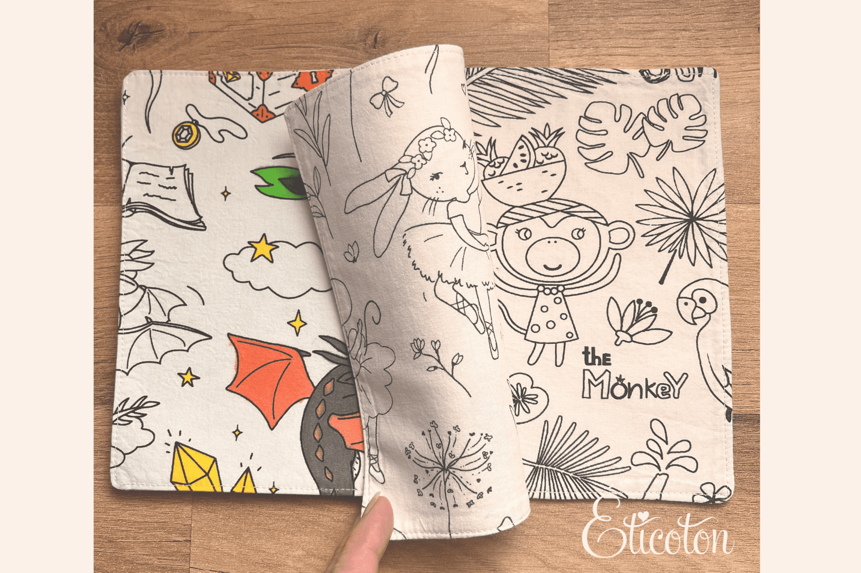 Cahier de coloriage lavable - Animaux de la jungle – Image 4