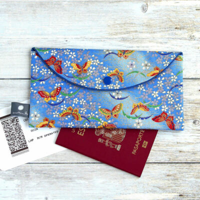 porte billets avion passeport