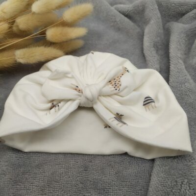 Bonnet turban coton bébé
