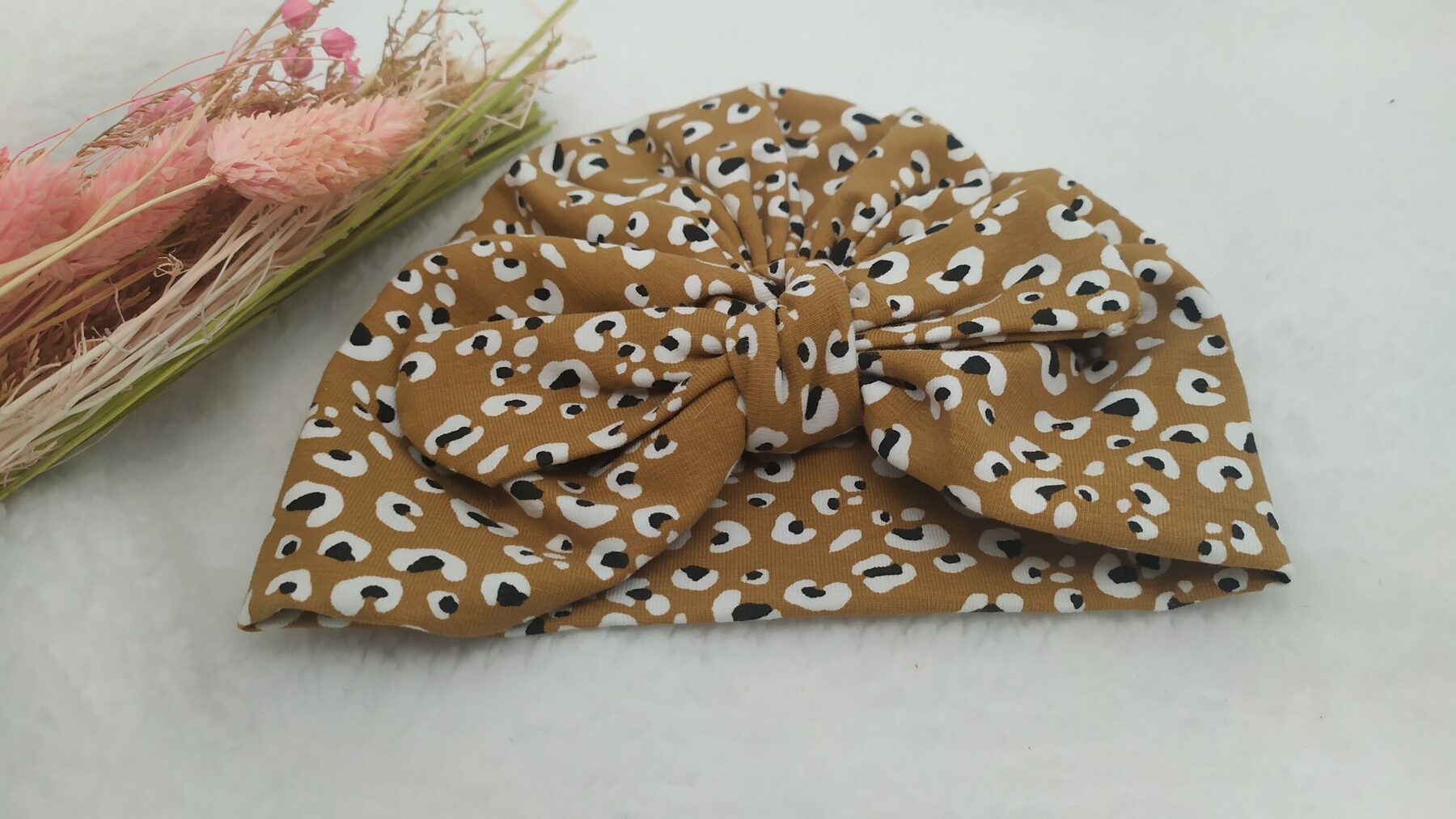 Bonnet turban coton bébé
