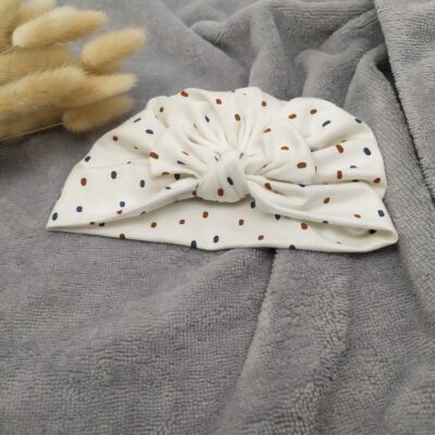 Bonnet turban coton fait main