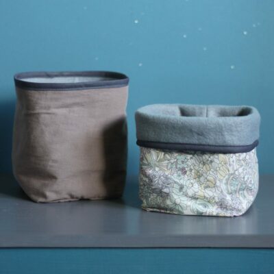 Lot de 2 paniers de rangement réversibles