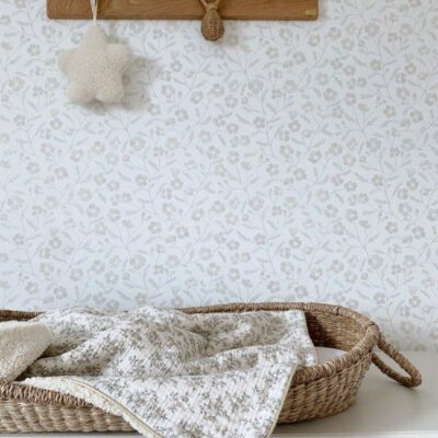 Couverture bébé imprimée fleuris