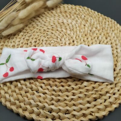 Bandeau coton à nouer pour bébé