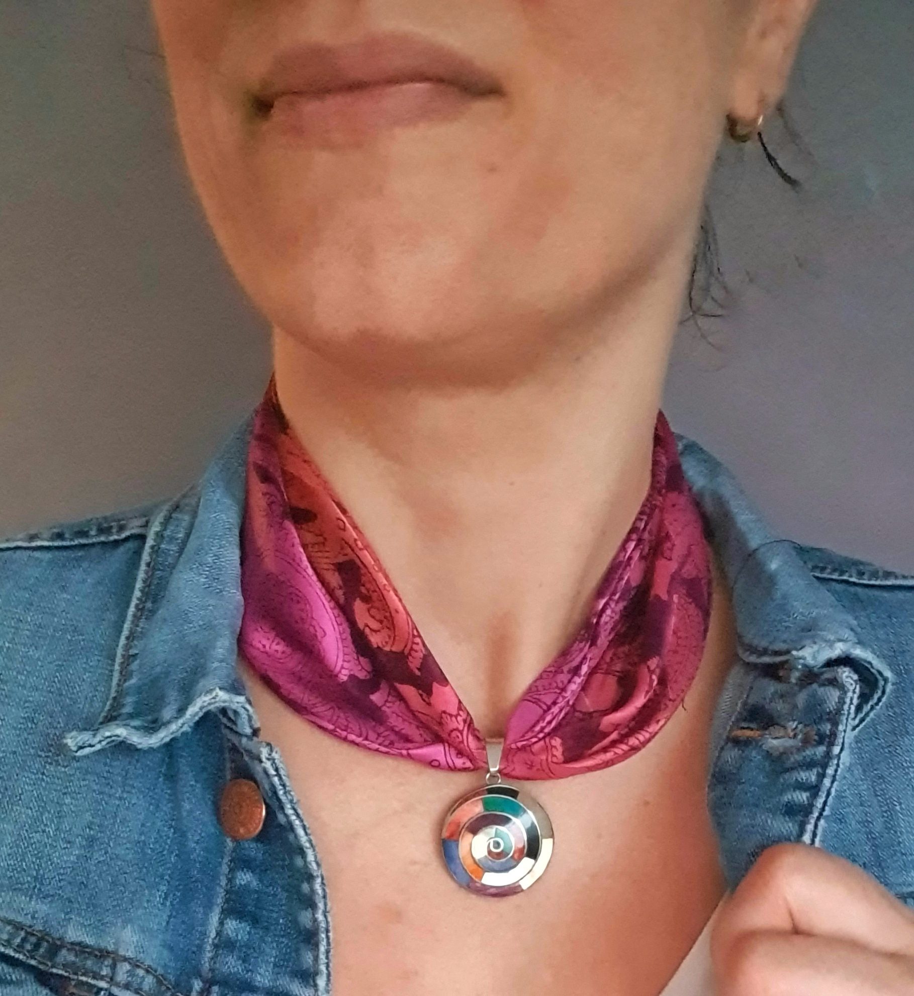 Collier en soie Aurore – Image 2