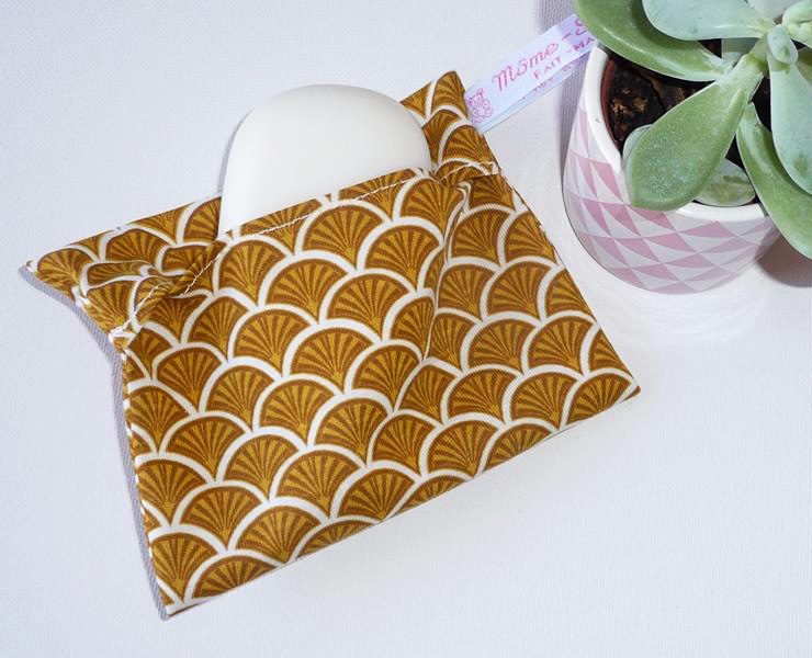 Pochette imperméable lavable et réutilisable ECAILLES CURRY
