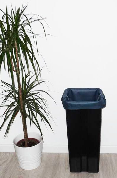 Sac poubelle lavable et réutilisable BLEU CANARD (40 L)