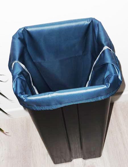 Sac poubelle lavable et réutilisable BLEU CANARD (40 L)