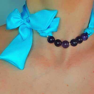 Collier en soie Angélique