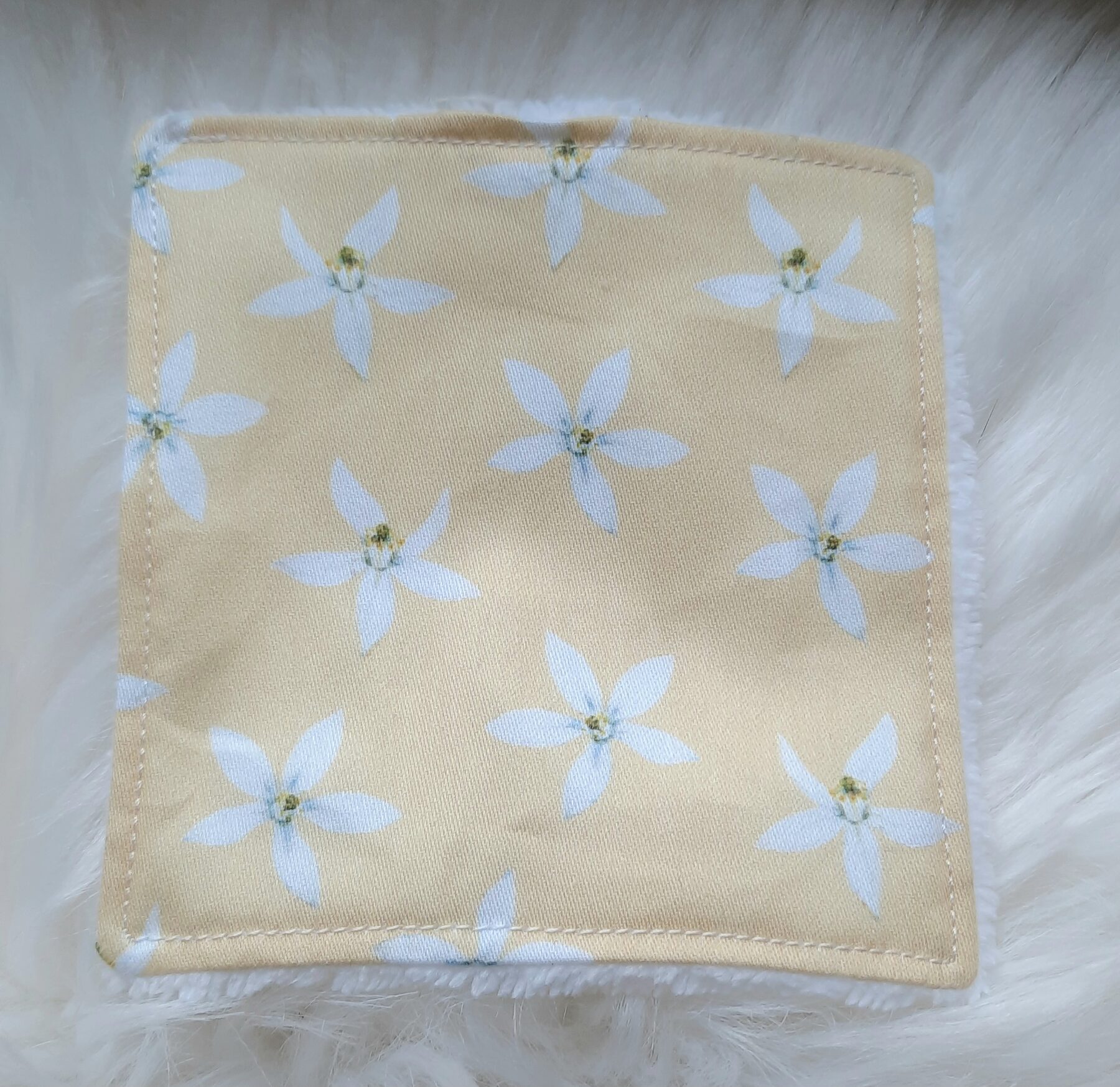Lingettes Démaquillantes Lavables en Éponge de Bambou et Popeline de Coton - Motif Limonade, Fabrication Française, Certifiées Oeko-Tex – Image 4