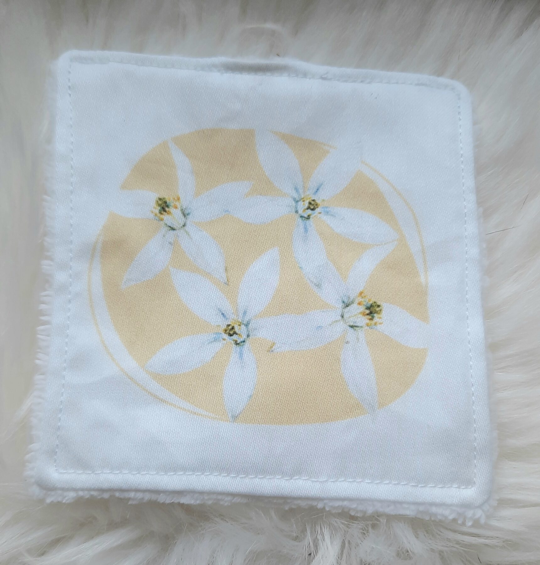 Lingettes Démaquillantes Lavables en Éponge de Bambou et Popeline de Coton - Motif Limonade, Fabrication Française, Certifiées Oeko-Tex – Image 5