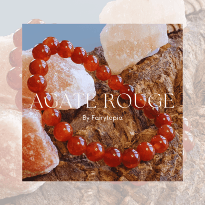 Bracelet Élégance en Agate rouge