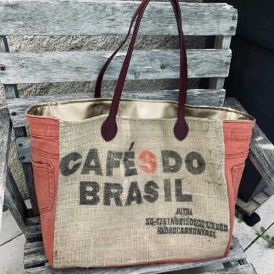 GRAND SAC CABAS EN SAC A CAFE