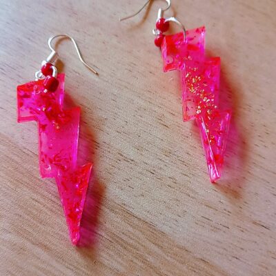 boucles d' oreilles éclair
