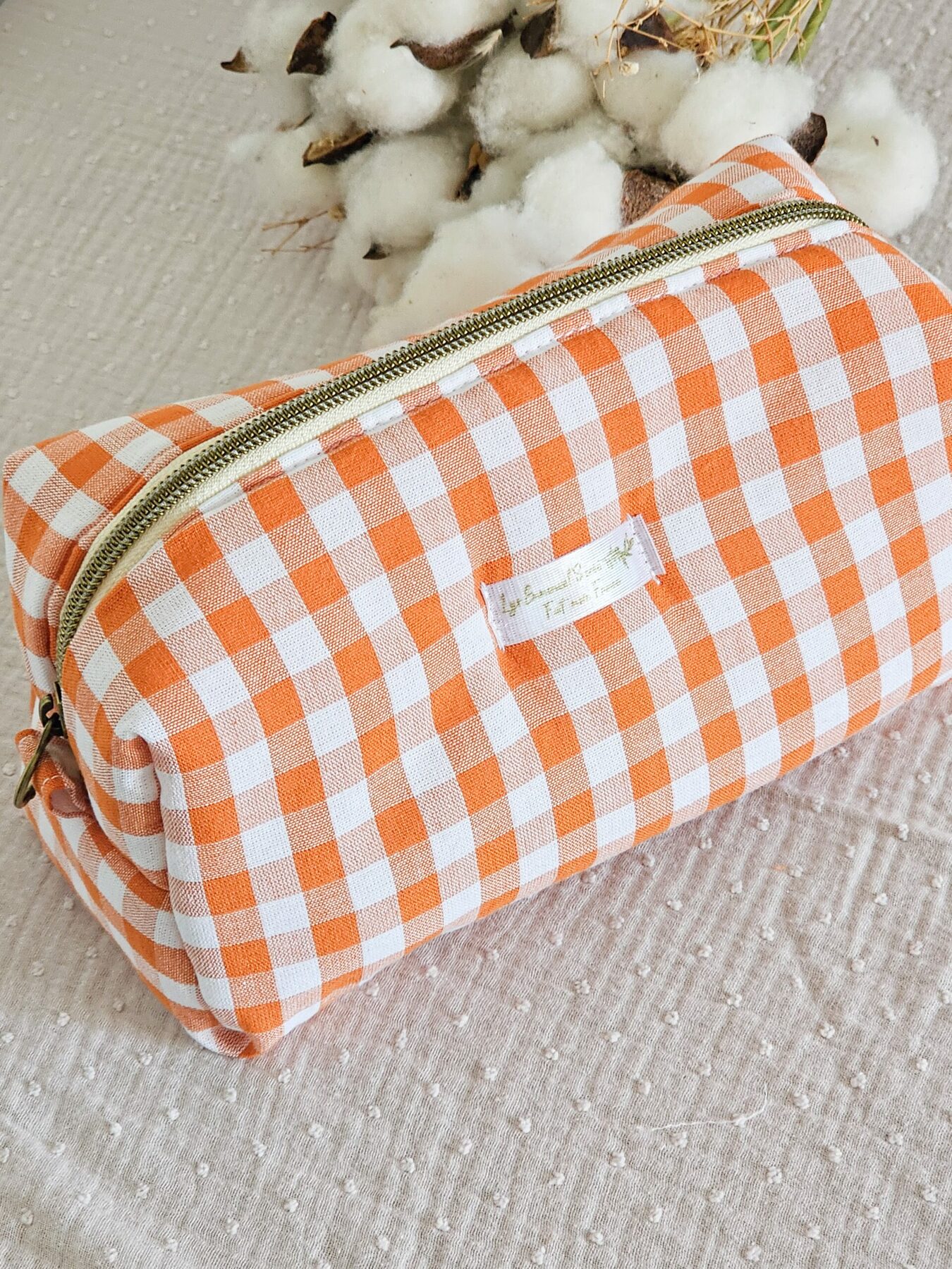 Trousse de toilette vichy – Image 3