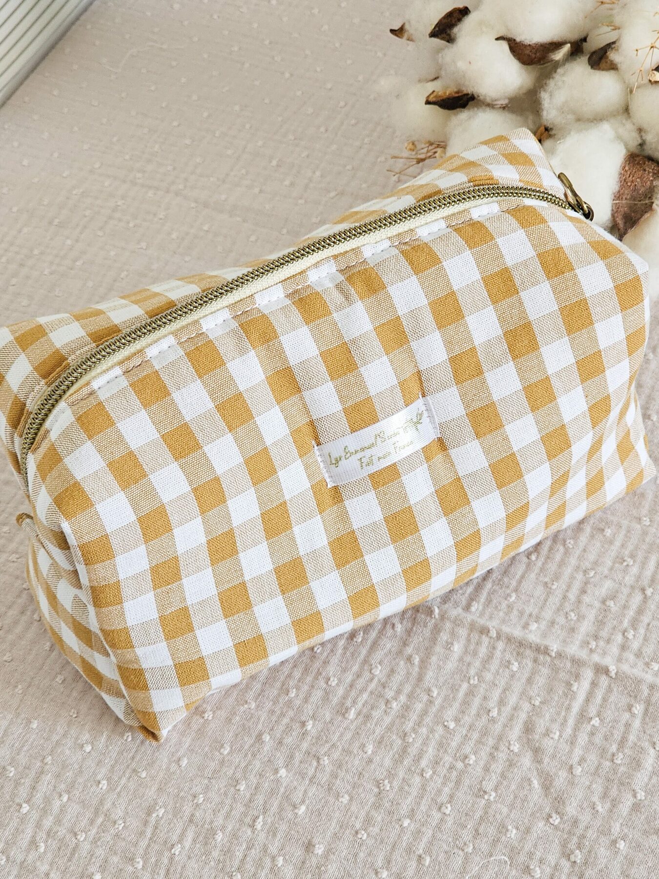 Trousse de toilette vichy – Image 5