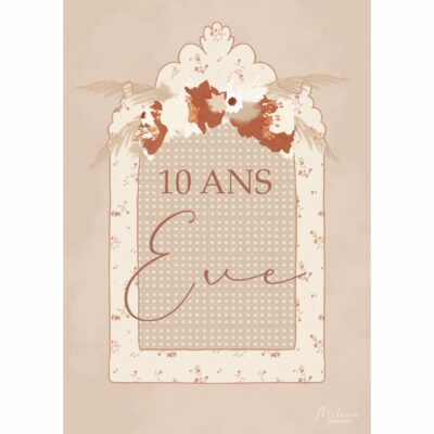 Affiche Sofia personnalisable | Illustration personnalisée | affiche enfant | cadeau naissance | affiche évènement