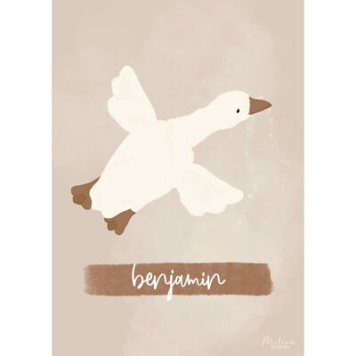 Affiche Lennon personnalisable | Illustration personnalisée | affiche enfant | cadeau naissance