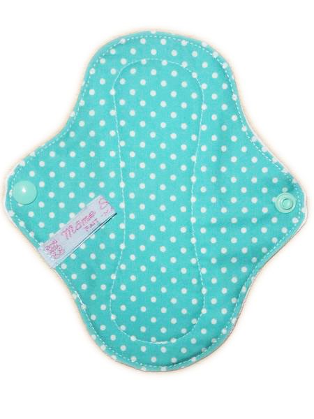 Protège-slip lavable PETITS POIS (MINI : 17 cm) - Zéro déchet - PSL - Protège-slip en coton ado fille femme - Hygiène intime féminine