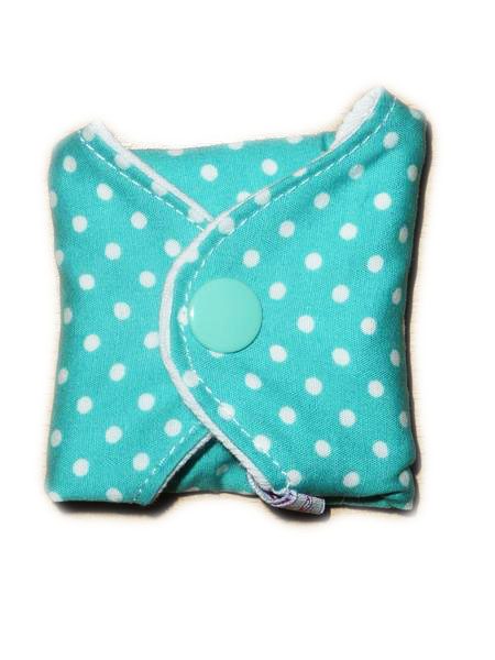Protège-slip lavable PETITS POIS (MINI : 17 cm) - Zéro déchet - PSL - Protège-slip en coton ado fille femme - Hygiène intime féminine