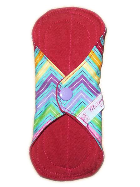 Protège-slip lavable ZIG ZAG (MINI : 17 cm) - Zéro déchet - PSL - Protège-slip en coton ado fille femme - Hygiène intime féminine