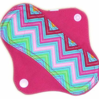 Protège-slip lavable ZIG ZAG (MINI : 15 cm) - Zéro déchet - PSL - Protège-slip en coton ado fille femme - Hygiène intime féminine