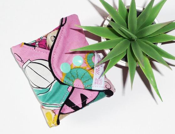 Serviette hygiénique lavable MANGA (XL / NUIT : Flux abondant et nuit) - Zéro déchet - shl - serviette périodique ado fille - femme