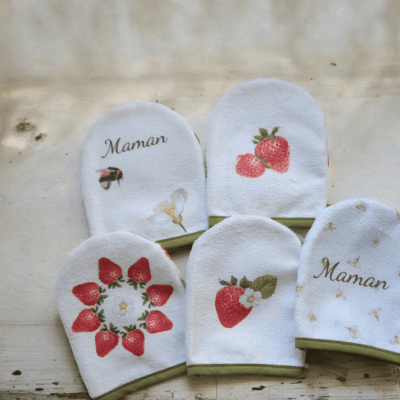 Mini-gants de toilette en bambou - Fabriqués en France, personnalisés et adaptés aux enfants !