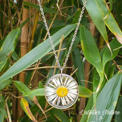 Collier artisanal "Pâquerette" - Made in France