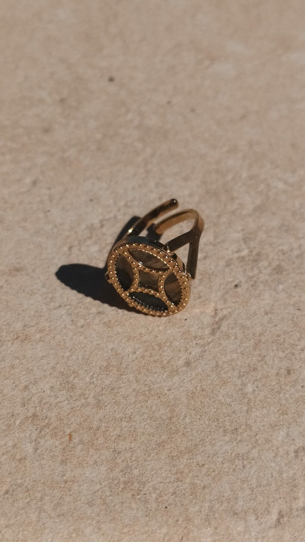Bague Salzbourg - Bague en acier inoxydable et pierres naturelles – Image 4