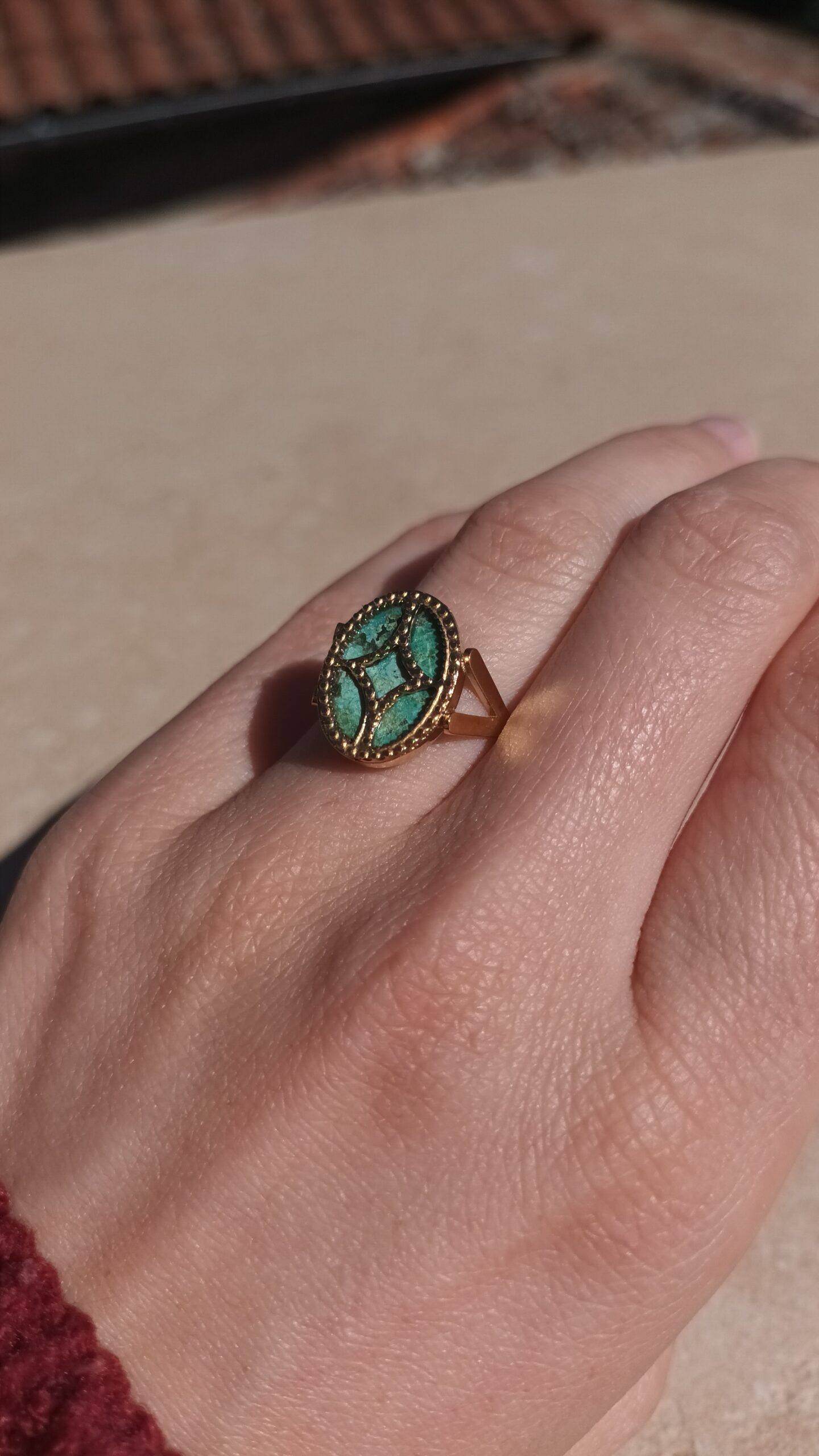 Bague Salzbourg - Bague en acier inoxydable et pierres naturelles – Image 3