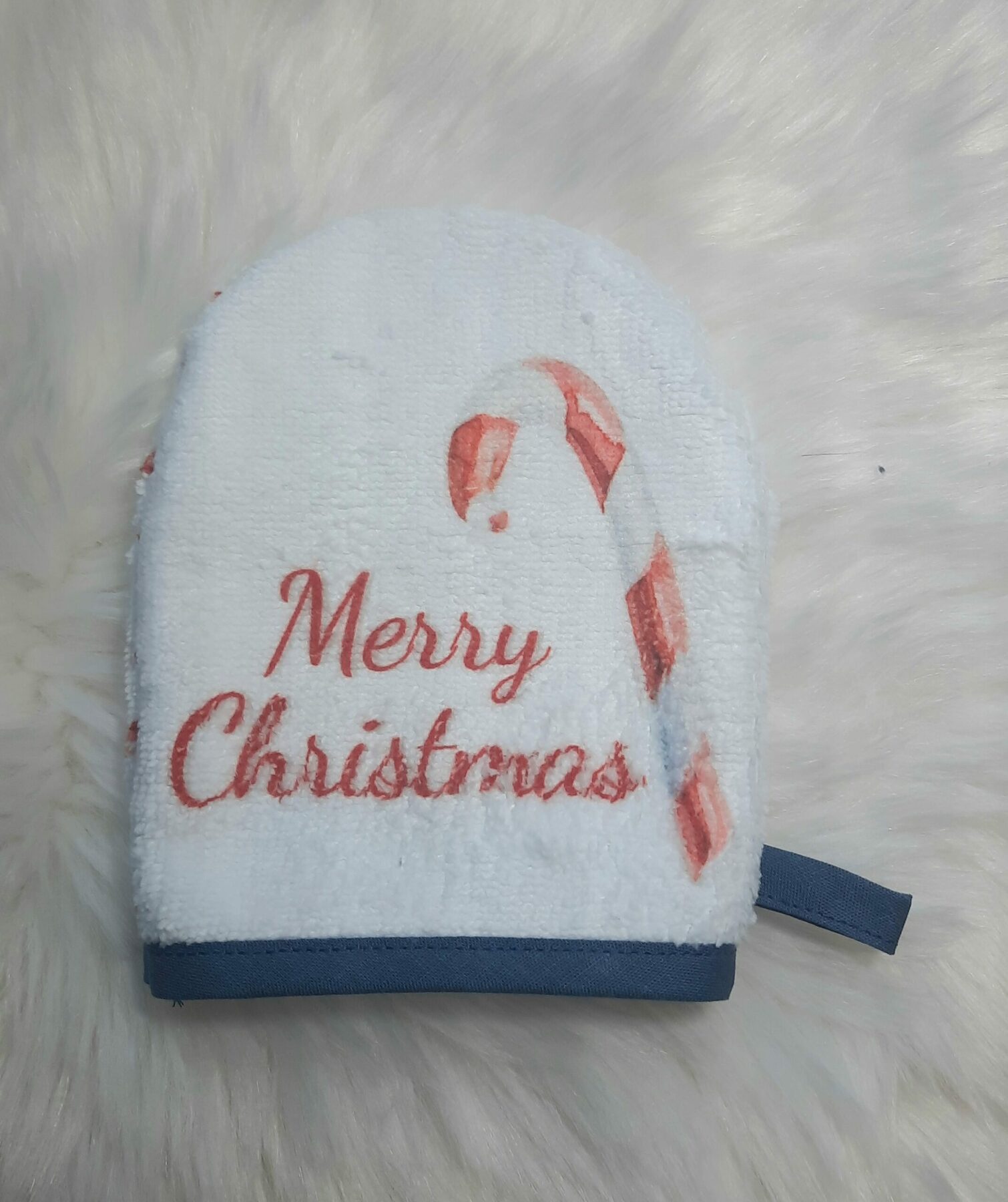 Mini-Gants de Toilette ou Démaquillage en Bambou - Motif Pingouin de Noël, Fait Main en France – Image 6
