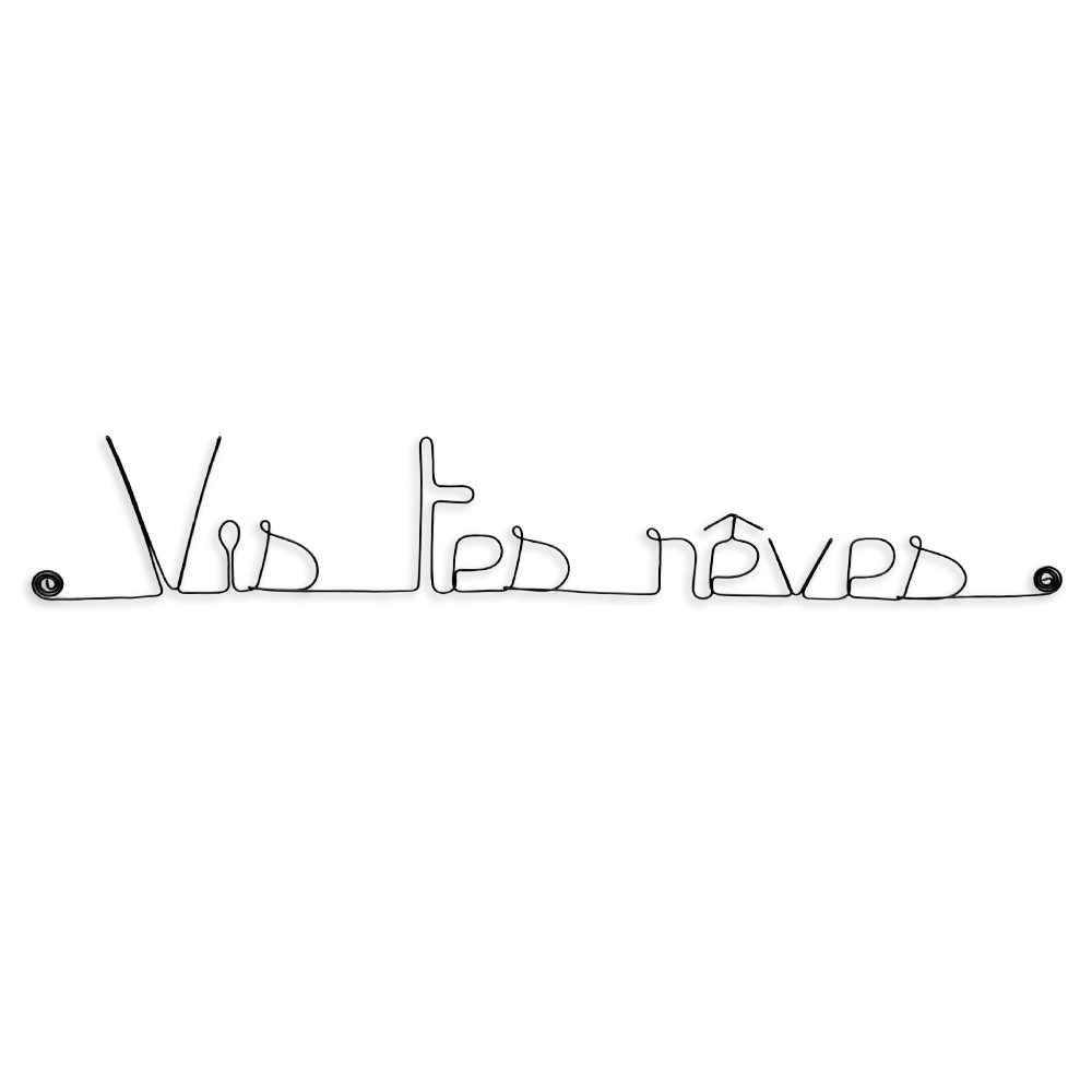 Décoration Murale en Fil de Fer "Vis tes rêves" - à punaiser - Bijoux de Mur – Image 3