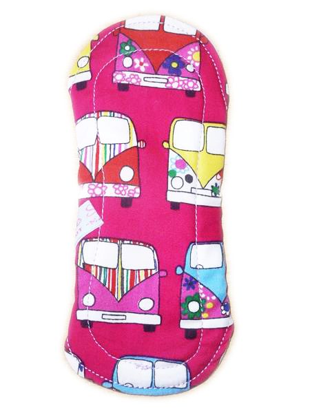 Protège-slip lavable HIPPIE VANS (MINI : 17 cm) - Zéro déchet - PSL - Protège-slip en coton ado fille femme - Hygiène intime féminine