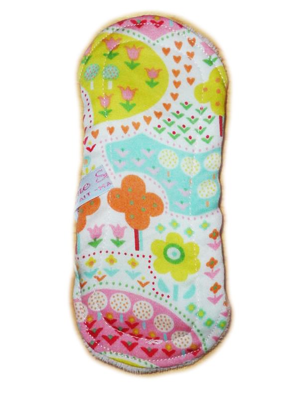 Protège-slip lavable en velours SPRING (Mini : 16 cm) - Zéro déchet - PSL - Protège-slip en coton ado fille femme - Hygiène intime féminine