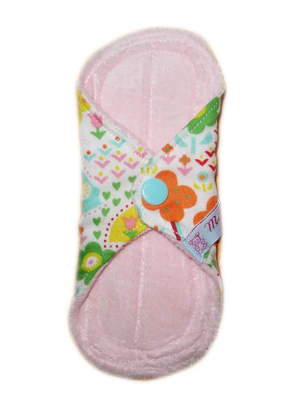 Protège-slip lavable en velours SPRING (Mini : 16 cm) - Zéro déchet - PSL - Protège-slip en coton ado fille femme - Hygiène intime féminine