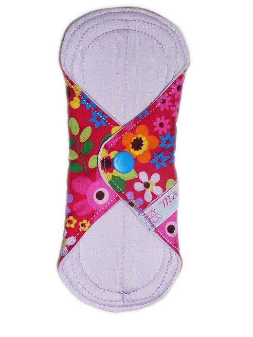 Protège-slip lavable GARDEN (MINI : 17 cm) - Zéro déchet - PSL - Protège-slip en coton ado fille femme - Hygiène intime féminine