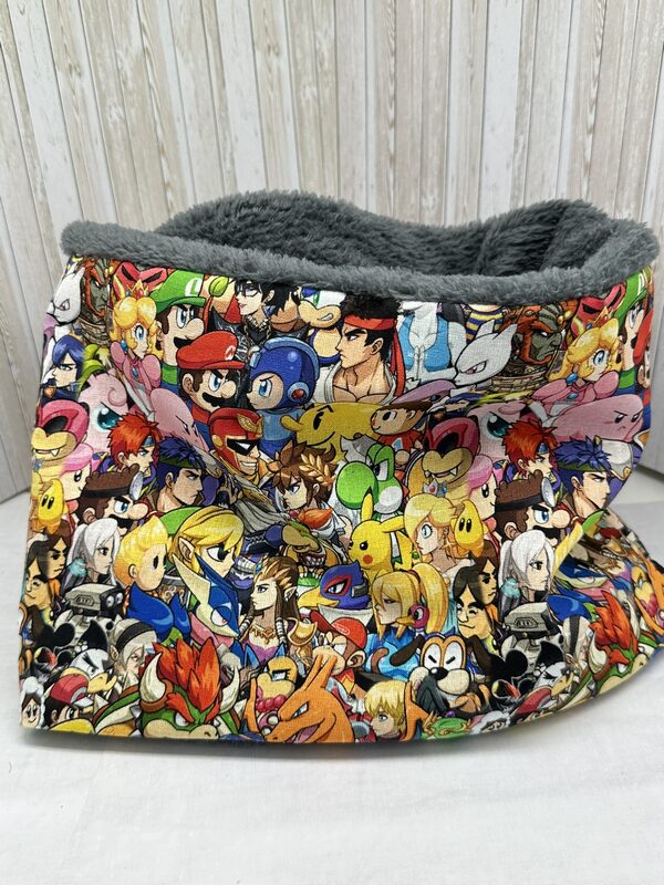 Snood garçon motifs Pokémon, personnages jeux Nintendo en polaire ou coton - Ateliersdisa