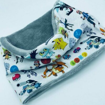 Snood enfant polaire motifs Pokémon, cache cou enfant personnages Pokémon- Ateliersdisa