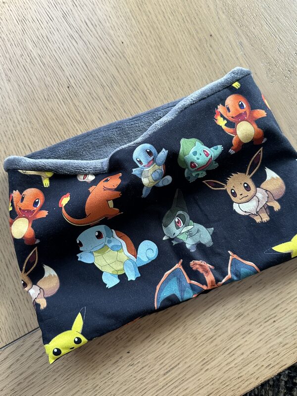 Snood enfant polaire motifs Pokémon, cache cou enfant polaire personnages Pokémon - Ateliersdisa – Image 3