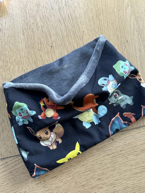 Snood enfant polaire motifs Pokémon, cache cou enfant polaire personnages Pokémon - Ateliersdisa – Image 2